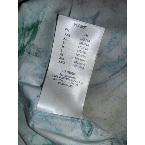 Louis Vuitton Pastel Multicolor Monogram Logo Short Sleeve Button Down Shirt L - Picture 11 of 13